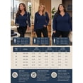 thumbnail image 3 of Mengpipi Womens Plus Size Tops Long Sleeve V-Neck Polo Shirts Pullover Sweaters Fall Winter 1X-5X, 3 of 9