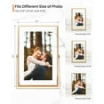 thumbnail image 3 of Silver 8x6''Floating Photo Frame,For Photo Sizes (5x3.5''6x4''7x5''),Simple Metal beaded floating Picture Frames 5x7'' Gold for Tabletop/Shelf,Classy Gift Choice for Thanksgiving,WeddingThanksgiving, 3 of 7