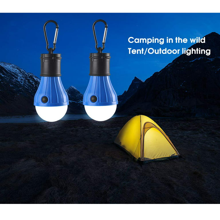 2 Pack LED Camping Lights - Portable LED Tent Lantern with 3 Modes