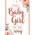 thumbnail image 4 of Gold Floral Sweet Baby Girl Baby Shower Banner Elegant Flower Decoration for Baby Announcement Party Decor Celebration, 4 of 8