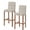 Beige, variant on Vintage Flowers Bar Stool Covers Set of 4, Branch Plants Beige Botanical Rustic Stretch Washable Bar Chair Covers with Backs, Removable Pub Counter Height Chair Cover for Kitchen Dining Room Cafe
