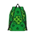 thumbnail image 3 of Daiia St Patrick's Day5 Vintage Canvas Backpack for Men and Women ,Hiking Backpack,Travel Laptop Bag for School,Large Capacity Backpack, 3 of 8