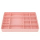 thumbnail image 5 of Soporte para joyas con tapa transparente simple de 12 ranuras para aretes. Rosado, 5 of 9