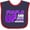 Navy and Red, variant on Inktastic Purple Up Epilepsy Boys or Girls Baby Bib