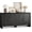 Dark Grey, variant on ONBRILL 63" Buffet Cabinet with 4 Doors and Adjustable Shelves, Sideboard Buffet Cabinet with Storage, Wood Kitchen Console Table, Modern Coffee Bar for Kitchen, Living Room, Hallway (Dark Grey)