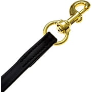 Viper - Biothane K9 Working Dog Leash Waterproof Lead for Tracking Training Schutzhund Odor-Proof Long Line with Solid Brass Snap for Puppy Medium and Large Dogs(Black: W: 1/2 | L: 6 ft)