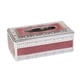 thumbnail image 2 of Caja de pañuelos de lujo moderna Macarena soporte de Papel para servilletas rojo plateado Caso de tejido, 2 of 7