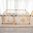 Baby Playpen Kids Fence with Safety Gate, Activity Play Center, Safety