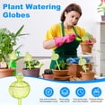thumbnail image 2 of Uxcell 2-Pack Esferas de Riego para Plantas, Inserto de Macetero Autorriego de 9.8 Pulgadas con 2 Tapones para Plantas de Interior [Verde], 2 of 7