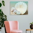 thumbnail image 3 of Chilfamy Pearl Shells Ocean Canvas Wall Art Ready To Hang Home Decor 16x12in, 3 of 6
