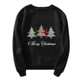 thumbnail image 4 of toraway Women's Sweatshirts Graphiques Mode Décontractée Col Rond avec Manches Impression Partielle de Noël Hoodie TTTG, 4 of 4