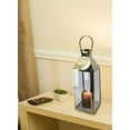 thumbnail image 2 of Serene Spaces Living Large Gold Square Metal Lantern, 7.65" Dia & 20.85" Tall, 2 of 5