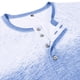 thumbnail image 4 of Blusas y camisas de manga larga con cuello redondo y degradado para hombre, blusas casuales con botones y cuello redondo, blusas de poliéster para hombre, 4 of 7