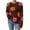 ZA Brown, variant on Fall Sweaters For Women 2025 Endearing Orange Pattern Crew Neck Long Sleeve Pullover Sweater Fitted Cute Sweaters