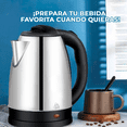 thumbnail image 2 of Jarra Tetera Eléctrica 2L Aluminio Calienta Rápido Cafetera Agua JustClick MX Eléctrica, 2 of 8