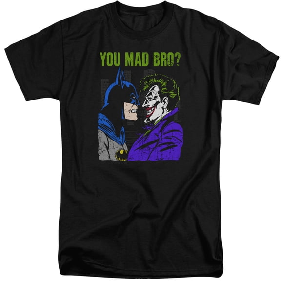 DC Comics Mad Bro S/S Adult Tall Black