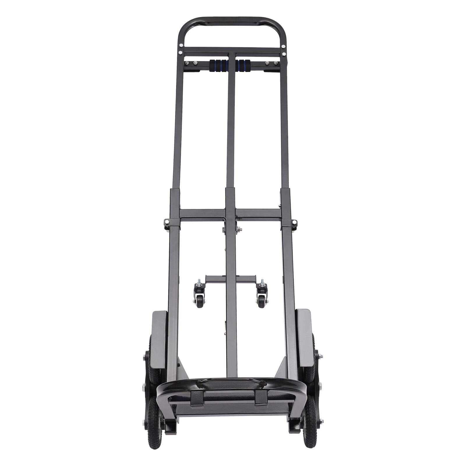 460lbs Black Stair Climbing Cart Trolley Stair Climber Hand Truck 29-45in Height All Terrain Heavy Duty Stair Dolly with 6 Wheels