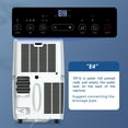 thumbnail image 7 of Portable Air Conditioner 14000 BTU for 420 Sq Ft Room, 5-in-1 Floor Standing AC with Quiet & Energy Efficient Operation, Includes Remote and Window Kit., 7 of 7