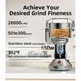 thumbnail image 5 of Electric Grain Mill 150g, Flour Grinder Mill Stainless Steel for Home, Counter Grain Grinder for Wheat, Rice, Wheat Berry, Corn, Herbs, Spices, 5 of 6