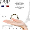 thumbnail image 2 of Camila Paris CP2982 French Hair Barrette, Hair Ponytail Holder for Fine Long Hair, Handmade Onyx, Strong Hold Grip Hair Clips for Women, No Slip Styling Girls Hair Accessories, Made in France, 2 of 4