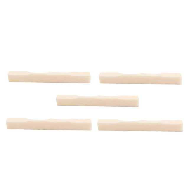 5 piezas de sillines de puente de para lele, sillín de para guitarra, instrumentos musicales shamjiam Sillín de puente óseo de ukelele