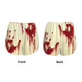 thumbnail image 3 of Rateoe Bloody Hand1 Printed 2 in 1 Women's Workout Shorts for Athletic Gym Running Shorts with Phone Pockets-Medium, 3 of 7