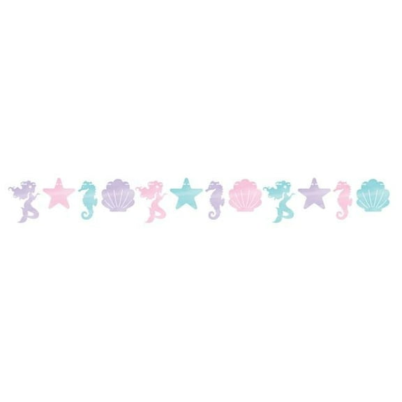 Iridescent Mermaid Party Banner