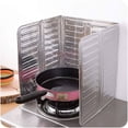 thumbnail image 3 of serony 3 Sides Oil Splash Guard splatter tool Oil splatter Aluminum Foil Stove Oil splatter Shield Oil Splatter Screen Insulation Protector Kitchen Tool, 3 of 8