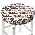 thumbnail image 3 of KLL Cute Puppy Round Bar Chair Cushion Cover 13 inch ,Bar Stool Protector with Elastic, Soft Washable, 3 of 6