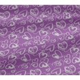 thumbnail image 5 of oneOone Cotton Jersey Purple Fabric Valentine Heart Fabric For Sewing Printed Craft Fabric By The Yard 58 Inch Wide, 5 of 6