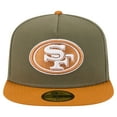 thumbnail image 2 of Men's New Era  Olive/Brown San Francisco 49ers Color Pack A-Frame 59FIFTY Fitted Hat, 2 of 5