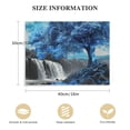 thumbnail image 2 of PIKWEEK Waterfall Wall-Art for Living Room - Blue Pictures Wall Decor - Trees Canvas Wall Art Nature Landscape Poster Ready to Hang, 2 of 5