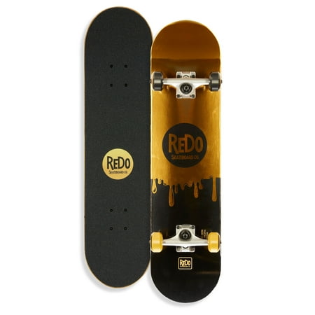 ReDo Skateboard 31  x 7.68  Champion Drip Pop Complete Popsicle Skateboard for Boys  Girls  Kids  52 mm Wheels