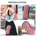 thumbnail image 6 of Sikiie Red Flowers Sunglasses Soft Case Neoprene Zipper Eyeglass Case, Zipper Portable Spectacle Cases for Men Women, 6 of 6