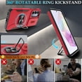 thumbnail image 4 of for Samsung Galaxy A35 5G Case with Slide Camera Cover & Screen Protector (2 PCS), A35 Case Build in 360° Rotating Ring Kickstand, Military Grade Protective Case for Galaxy A35 Phone Cases, Red, 4 of 14