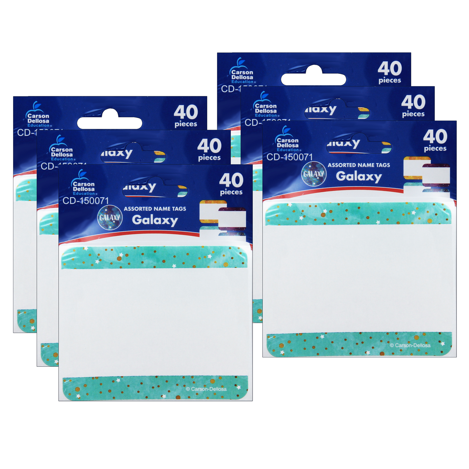 (6 Pk) Galaxy Name Tags