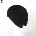 thumbnail image 6 of Opolski Women Sweet Crochet Warm Solid Color Beret Artist Baggy Beanie Winter Hat Gift, 6 of 8