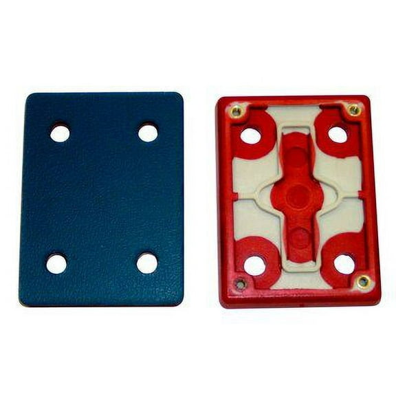 3M Stikit 20434 D/F Pad, 3" x 4" x 1/2", Red