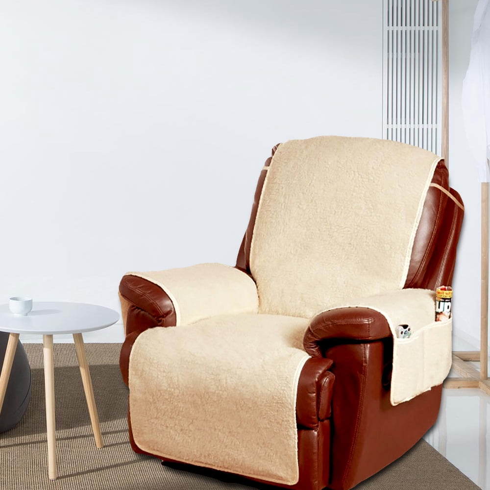 MLfire 1Seat Recliner Furniture Protector Cover Fleece Recliner Sofa