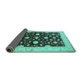 thumbnail image 2 of Ahgly Company Indoor Rectangle Oriental Turquoise Blue Industrial Area Rugs, 4' x 6', 2 of 4