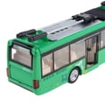 thumbnail image 4 of Modelo de trolebús ligero de música de aleación, juguete de vehículo de coche extraíble para pequeños Verde Zulema Tire hacia atrás del juguete del trolebús, 4 of 8