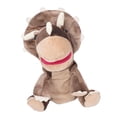 thumbnail image 3 of Marioneta de mano de animal, marioneta de mano de peluche, juguete de peluche suave y lindo con boca abierta y móvil, café, 25cm, 3 of 9