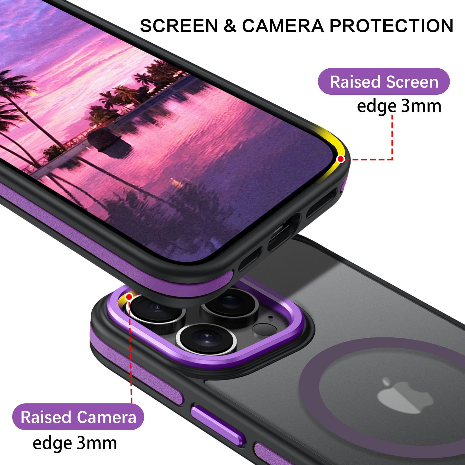 Bentoben iPhone 16 Pro Max Case Purple Matte photo 7