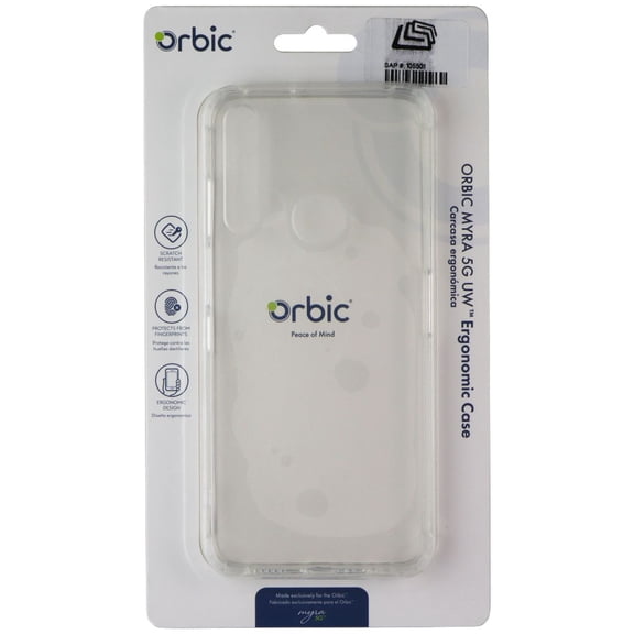 Orbic Ergonomic Hard Case for Orbic Myra 5G UW Smartphone - Clear