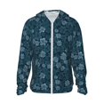 thumbnail image 1 of Vsdgher Sweat à Capuche Imprimé Fleurs Roses pour Adultes, Protection Solaire à Manches Longues pour Hommes et Femmes, Pêche, Course, Natation - Très Grand, 1 of 7