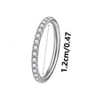 thumbnail image 2 of GFHFHITJ Nose Ring Titanium Nose Rings, Hoops Septum Rings Hinged Segment Ring Lip Ear Piercing Earrings for Cartilage Tragus Conch Lobe Inner Diameter（sliver）, 2 of 2