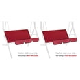 thumbnail image 1 of Yuarrent Nuevo jardín al aire libre 3 asientos columpio silla dosel cubierta sombra patio hamaca tienda cubierta resistente a los rayos UV Rojo 2Conjunto, 1 of 6