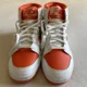 thumbnail image 1 of New Balance 480 Men Size 11 High Top Sneaker Orange White, 1 of 5