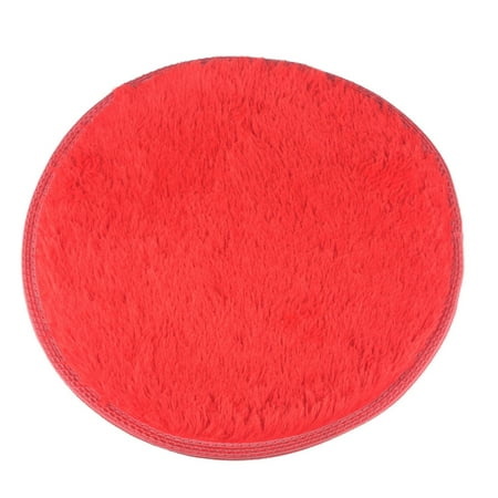 NK HOME Luxury Round Fluffy Super Soft Rug Warm Carpet Suitable for Living Room Bedroom Children's Room Bathroom Rugs Red Pink Brown Diameter 40