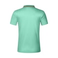 thumbnail image 3 of ZCFZJW Golf Shirts for Men Big and Tall Regular Fit Casual Summer Short Sleeve Casual Lapel Collar Button up V Neck Moisture Wicking T-Shirt Tops Green XXXL, 3 of 8